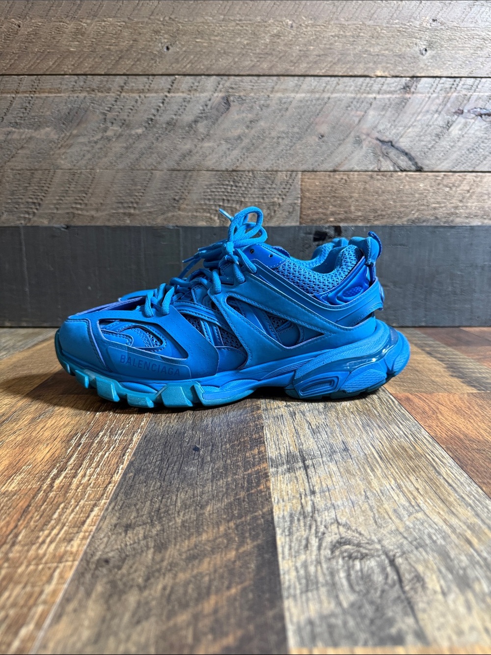 Balenciaga Track Sneakers Blue Monochrome Size EU 40 US 7 Luxury Designer Shoes - Picture 12 of 13